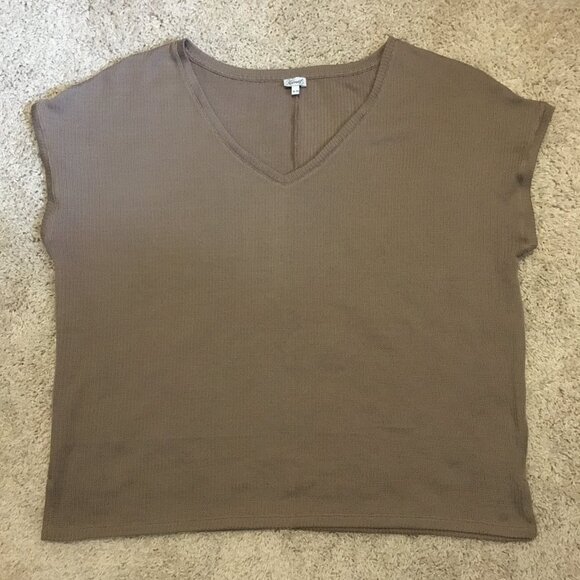 Desert Tan Boxy Knit Sleeveless Sweater Top - Picture 11 of 14